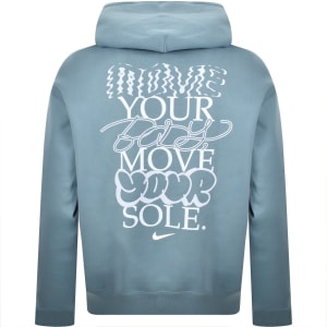 Image number 5 for Nike Solo Swoosh Hoodie Smokey Blue