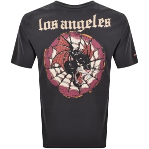 Image number 5 for Superdry Neo Trad Tattoo T Shirt Dark Charcoal