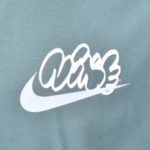 Image number 4 for Nike Solo Swoosh T Shirt Blue