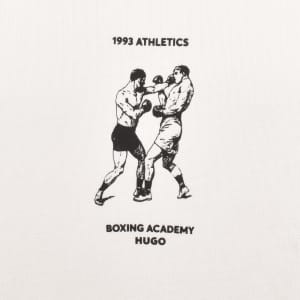 Image number 4 for HUGO Duwrestie Hoodie Cream