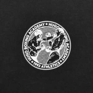 Image number 4 for HUGO Dwresto Crew Neck T Shirt Black