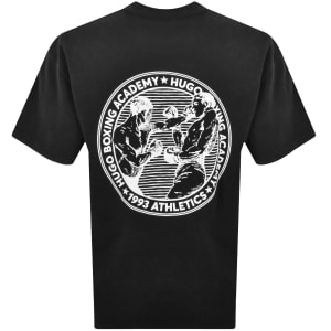 Image number 5 for HUGO Dwresto Crew Neck T Shirt Black