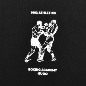 Image number 4 for HUGO Duwrestie Hoodie Black