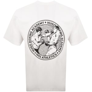 Image number 5 for HUGO Dwresto Crew Neck T Shirt Off White