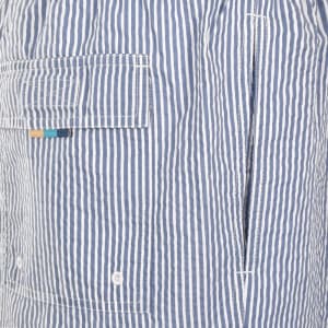 Image number 4 for Sandbanks Seersucker Swim Shorts Navy