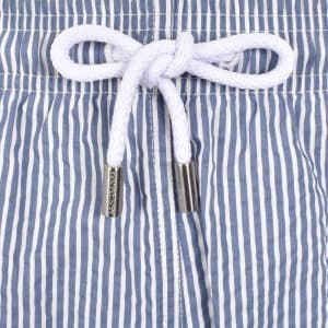 Image number 5 for Sandbanks Seersucker Swim Shorts Navy