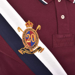 Image number 4 for Ralph Lauren Custom Slim Polo T Shirt Burgundy