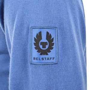 Image number 4 for Belstaff Kerrigan Knit Jumper Blue