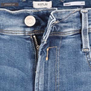 Image number 5 for Replay Anbass Slim Fit Jeans Blue