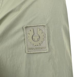 Image number 4 for Belstaff Grid Overshirt Lichen Green