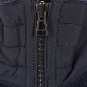 Image number 5 for Belstaff Kilmington Quarter Zip Jumper Navy