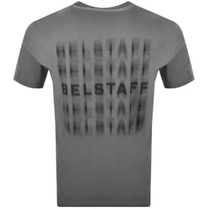 Image number 5 for Belstaff Short Sleeve Shadow Logo T Shirt Grey