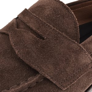 Image number 4 for Ralph Lauren Alston Penny Loafers Brown