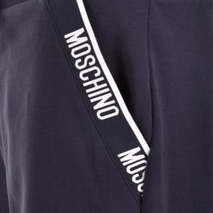 Image number 4 for Moschino Tape Logo Shorts Blue