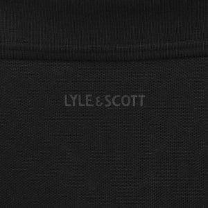 Image number 4 for Lyle And Scott Ottoman Zip Polo T Shirt Black