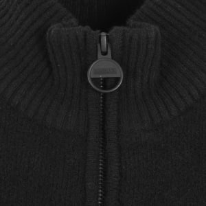 Image number 4 for Barbour International Knitted Sweatshirt Black