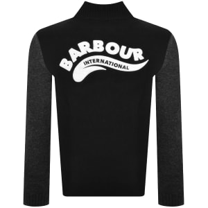 Image number 5 for Barbour International Knitted Sweatshirt Black