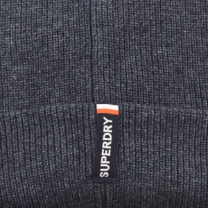 Image number 4 for Superdry Knit Beanie Hat Navy