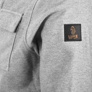 Image number 4 for Luke 1977 Ettrick Overshirt Grey Marl