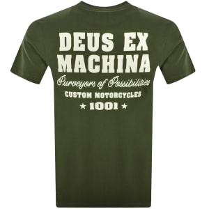Image number 5 for Deus Ex Machina Gumshoe T Shirt Green