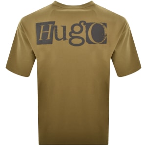 Image number 5 for HUGO Blue Nilte T Shirt Green