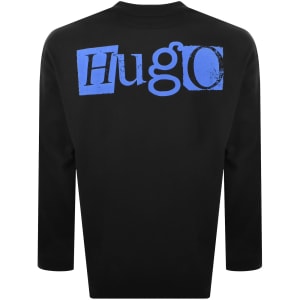 Image number 5 for HUGO Blue Nilcrew T Shirt Black