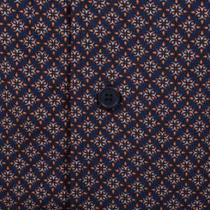 Image number 4 for BOSS Short Sleeve Beach Shirt Navy