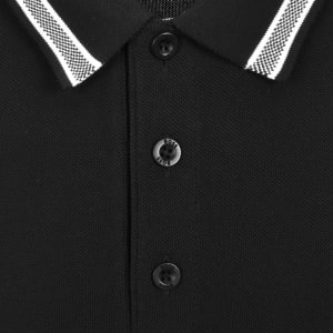 Image number 4 for BOSS Plisy Long Sleeve Polo T Shirt Black