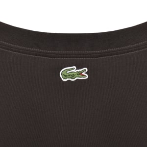 Image number 4 for Lacoste Crew Neck T Shirt Brown