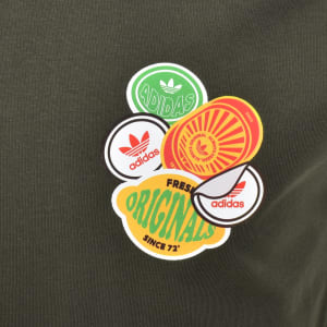 Image number 4 for adidas Originals Graphic T Shirt Green