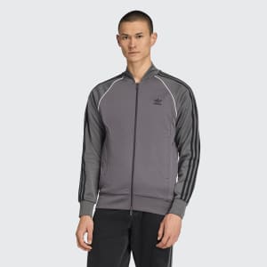 Image number 5 for adidas Originals Logo Track Top Grey