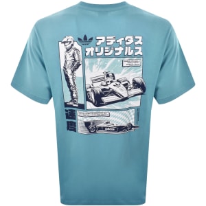 Image number 5 for adidas Originals JP Racing T Shirt Blue