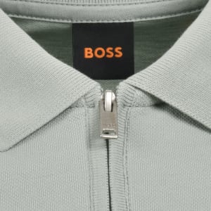 Image number 4 for BOSS Passerzip Polo T Shirt Grey