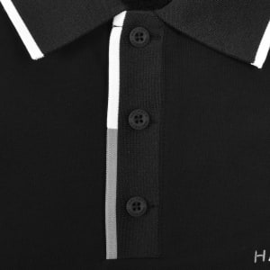 Image number 4 for Hackett Tipped Polo T Shirt Black