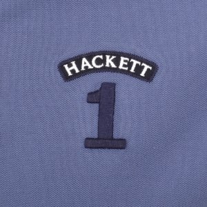 Image number 4 for Hackett Number Polo T Shirt Blue