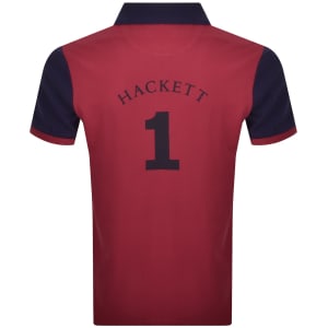 Image number 5 for Hackett Number Polo T Shirt Blue