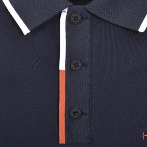 Image number 4 for Hackett Sport Tipped Polo T Shirt Navy