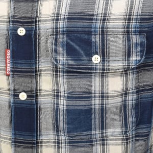 Image number 4 for DSQUARED2 Canadian Vintage Check Shirt Blue