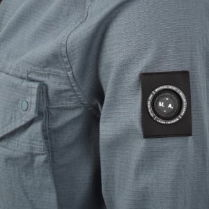 Image number 4 for Marshall Artist Vena Overshirt Blue