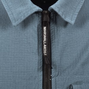 Image number 5 for Marshall Artist Vena Overshirt Blue