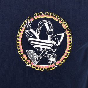 Image number 4 for adidas Originals Graphic T Shirt Navy