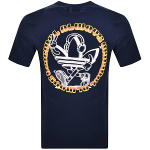 Image number 5 for adidas Originals Graphic T Shirt Navy