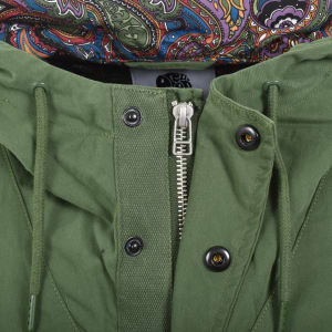 Image number 5 for Pretty Green Feltham Parka Jacket Khaki