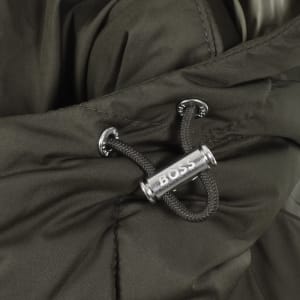 Image number 4 for BOSS Cenuto Longline Jacket Open Green