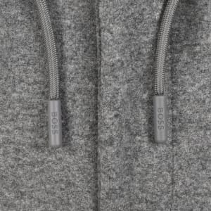 Image number 4 for BOSS Perin Brushed Flannel Trousers Grey