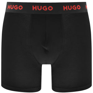 Image number 4 for HUGO 3 Pack Boxers Black