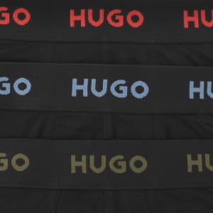 Image number 5 for HUGO 3 Pack Boxers Black