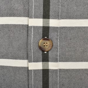Image number 4 for Fred Perry Tartan Twill Overshirt Ecru