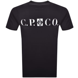 Image number 5 for CP Company Logo T Shirt Total Eclipse