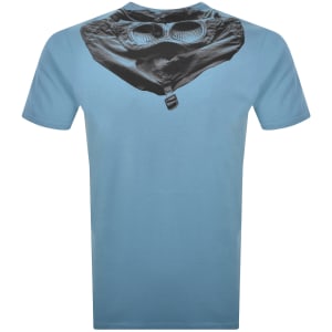 Image number 5 for CP Company Logo T Shirt Aegean Blue